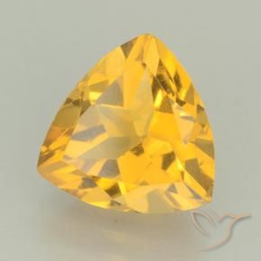 Citrino Dorado medio natural de 2.22 ct, Trillón, VVS