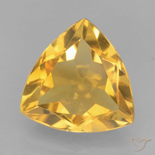 1.99ct Natural Dorado oscuro Citrino, Trillón, VVS