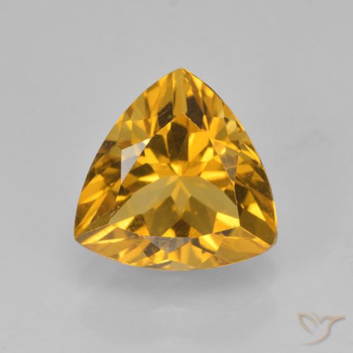 2.24ct Natural Dorado oscuro Citrino, Trillón, VVS