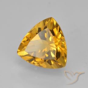 Citrino Dorado oscuro natural de 2.24 ct, Trillón, VVS