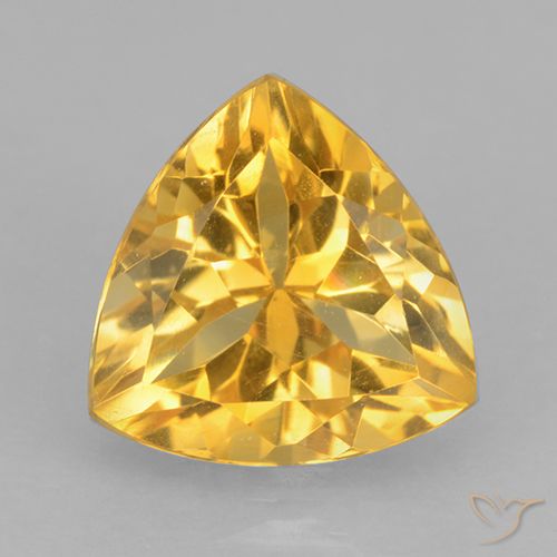 2.36ct Natural Dorado medio Citrino, Trillón, VVS