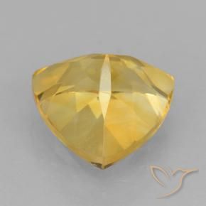 Citrino Dorado medio natural de 2.36 ct, Trillón, VVS
