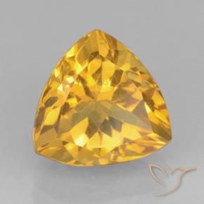 Citrino Dorado medio natural de 2.24 ct, Trillón, VVS