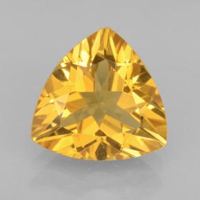 Citrino dorado natural de 1,96 ct, trillón, VVS
