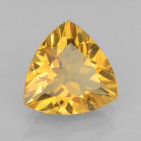 Citrino dorado natural de 1,96 ct, trillón, VVS