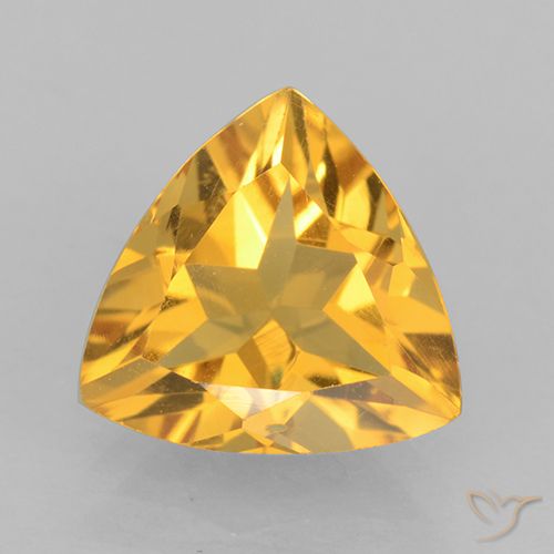 2.03ct Natural Naranja dorado Citrino, Trillón, VVS