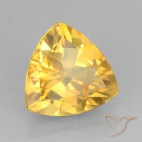 Citrino Dorado medio natural de 1.74 ct, Trillón, VVS