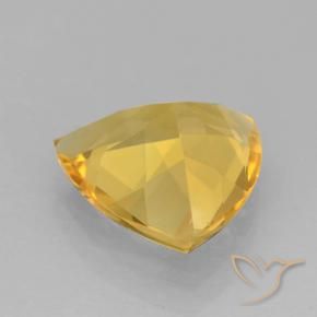 Citrino Dorado medio natural de 1.74 ct, Trillón, VVS