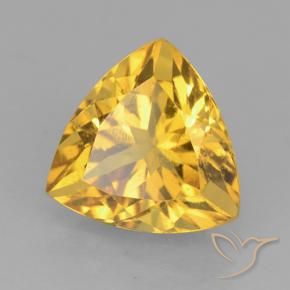Citrino Dorado natural de 2.27 ct, Trillón, VVS