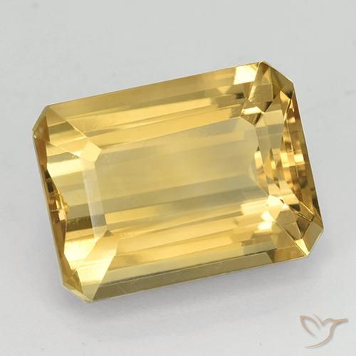 Citrino Oro natural de 11.46 ct, Corte Octágono / Esmeralda, VVS