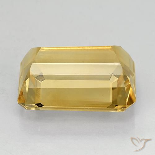 Citrino Oro natural de 11.46 ct, Corte Octágono / Esmeralda, VVS