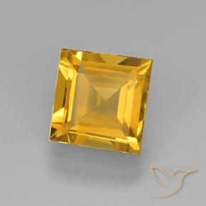 Citrino Dorado oscuro natural de 2.12 ct, Cuadrado, VVS-VS
