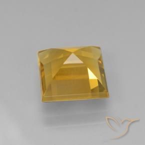 Citrino Dorado oscuro natural de 2.12 ct, Cuadrado, VVS-VS