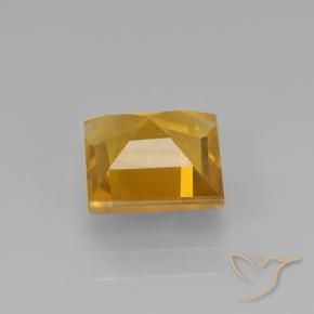 Citrino Dorado naranja intenso natural de 1.78 ct, Cuadrado, VVS-VS