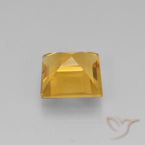 Citrino Dorado oscuro natural de 1.48 ct, Cuadrado, VVS-VS
