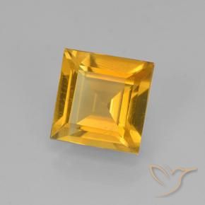 Citrino Dorado oscuro natural de 1.90 ct, Cuadrado, VVS-VS