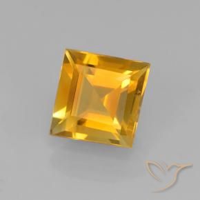 Citrino Dorado oscuro natural de 1.91 ct, Cuadrado, VVS-VS
