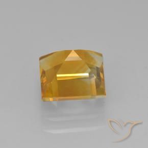 Citrino Dorado oscuro natural de 1.91 ct, Cuadrado, VVS-VS