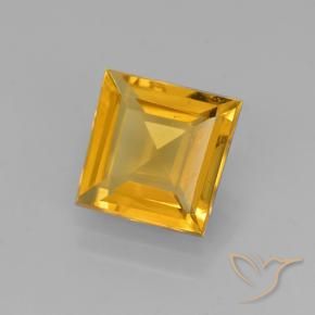 Citrino Dorado oscuro natural de 1.87 ct, Cuadrado, VVS