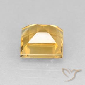 Citrino Dorado medio natural de 2.62 ct, Cuadrado, VVS-VS