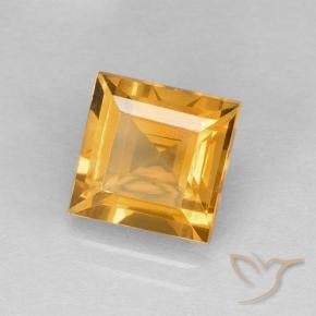 Citrino Dorado naranja natural de 2.31 ct, Cuadrado, VVS-VS