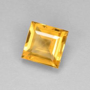 Citrino dorado natural de 2,07 ct, cuadrado, VVS-VS