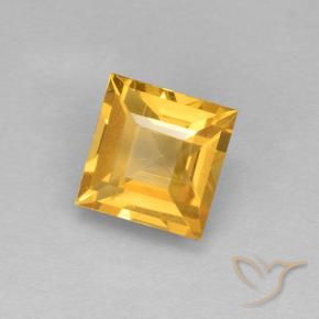 Citrino Dorado medio natural de 1.98 ct, Cuadrado, VVS