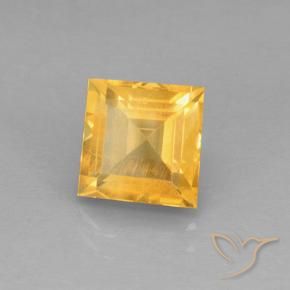 Citrino Dorado claro natural de 2.27 ct, Cuadrado, VVS-VS