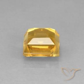 Citrino Naranja dorado natural de 2.83 ct, Cuadrado, VVS-VS