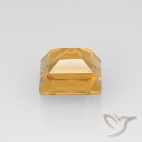 Citrino Dorado naranja claro medio natural de 2.72 ct, Cuadrado, VVS-VS