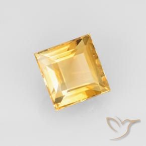 Citrino Dorado naranja natural de 2.62 ct, Cuadrado, VVS-VS