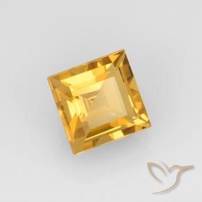 Citrino Dorado naranja natural de 2.25 ct, Cuadrado, VVS-VS
