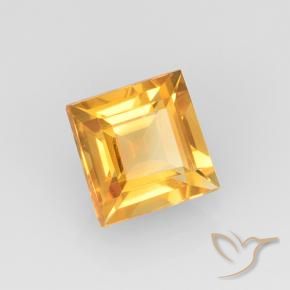Citrino Dorado naranja natural de 2.22 ct, Cuadrado, VVS