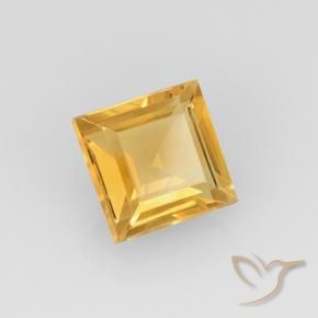 Citrino Dorado claro natural de 2.12 ct, Cuadrado, VVS