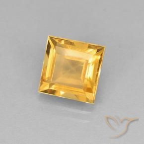 Citrino Dorado naranja claro medio natural de 2.59 ct, Cuadrado, VVS-VS