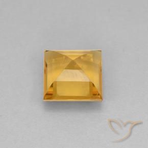 Citrino Dorado naranja claro medio natural de 2.59 ct, Cuadrado, VVS-VS