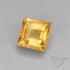 Citrino Dorado naranja natural de 2.18 ct, Cuadrado, VVS-VS