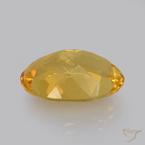 Citrino Naranja dorado natural de 10.84 ct, Ovalada, VVS