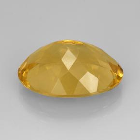 Citrino Dorado medio natural de 10.78 ct, Corte Óvalo, VVS