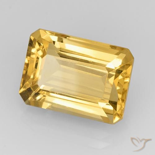 Citrino Oro natural de 7.67 ct, Corte Octágono / Esmeralda, VVS
