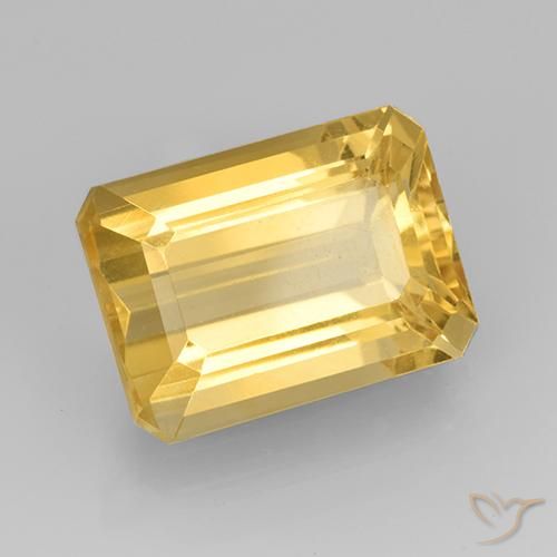 Citrino Oro natural de 7.89 ct, Corte Octágono / Esmeralda, VVS