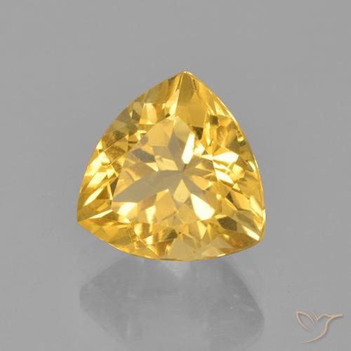 Citrino Dorado medio natural de 2.44 ct, Trillón, VS