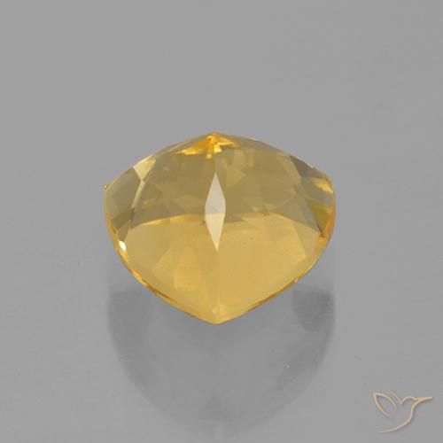 Citrino Dorado medio natural de 2.44 ct, Trillón, VS