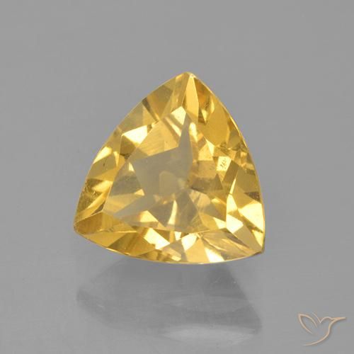 Citrino Dorado claro natural de 2.08 ct, Trillón, VS