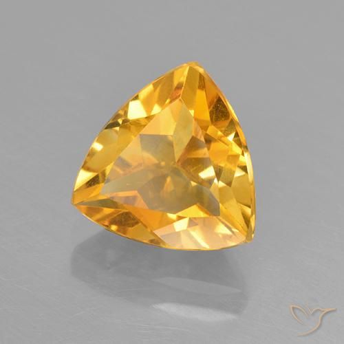 Citrino Dorado oscuro natural de 2.18 ct, Trillón, VVS
