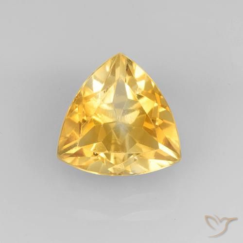 2.28ct Natural Dorado medio Citrino, Trillón, VVS-VS