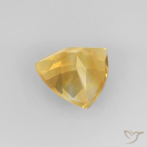 Citrino Dorado medio natural de 2.28 ct, Trillón, VVS-VS