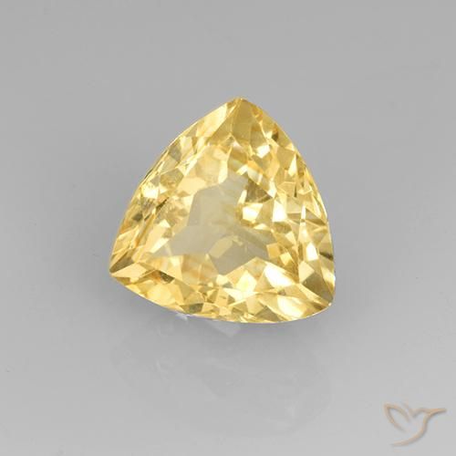 Citrino Dorado natural de 2.29 ct, Trillón, VVS-VS