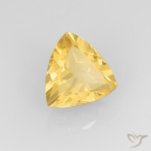 Citrino Dorado medio natural de 1.88 ct, Trillón, VVS-VS