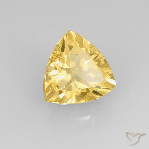 Citrino Dorado claro natural de 1.99 ct, Trillón, VVS-VS